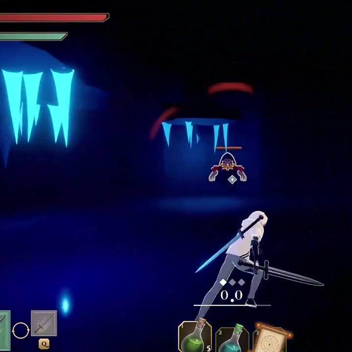 魔法陣を吸い込んで撃ち返すGIF